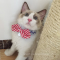 Colar Bowtie bonito para gato Atacado Collar Pet Collar reflexivo Gola Cat Bell